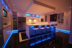 Smart Lighting blue LED strips